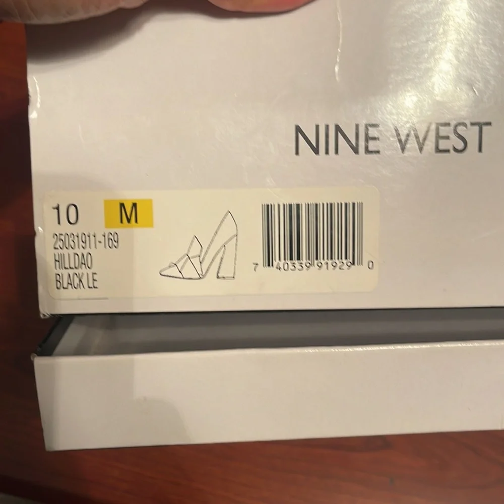 Nine West New  upper leather shoes black - Picture 7 of 7